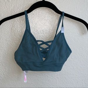 PINK brand teal sports bra - BRAND NEW